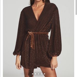 Retrofete Grabrielle Robe Dress in Chocolata